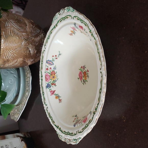 Vintage Gridley, The Elsa 9" Vegetable Bowl. ENGLAND 177 Floral Print. - Picture 2 of 3